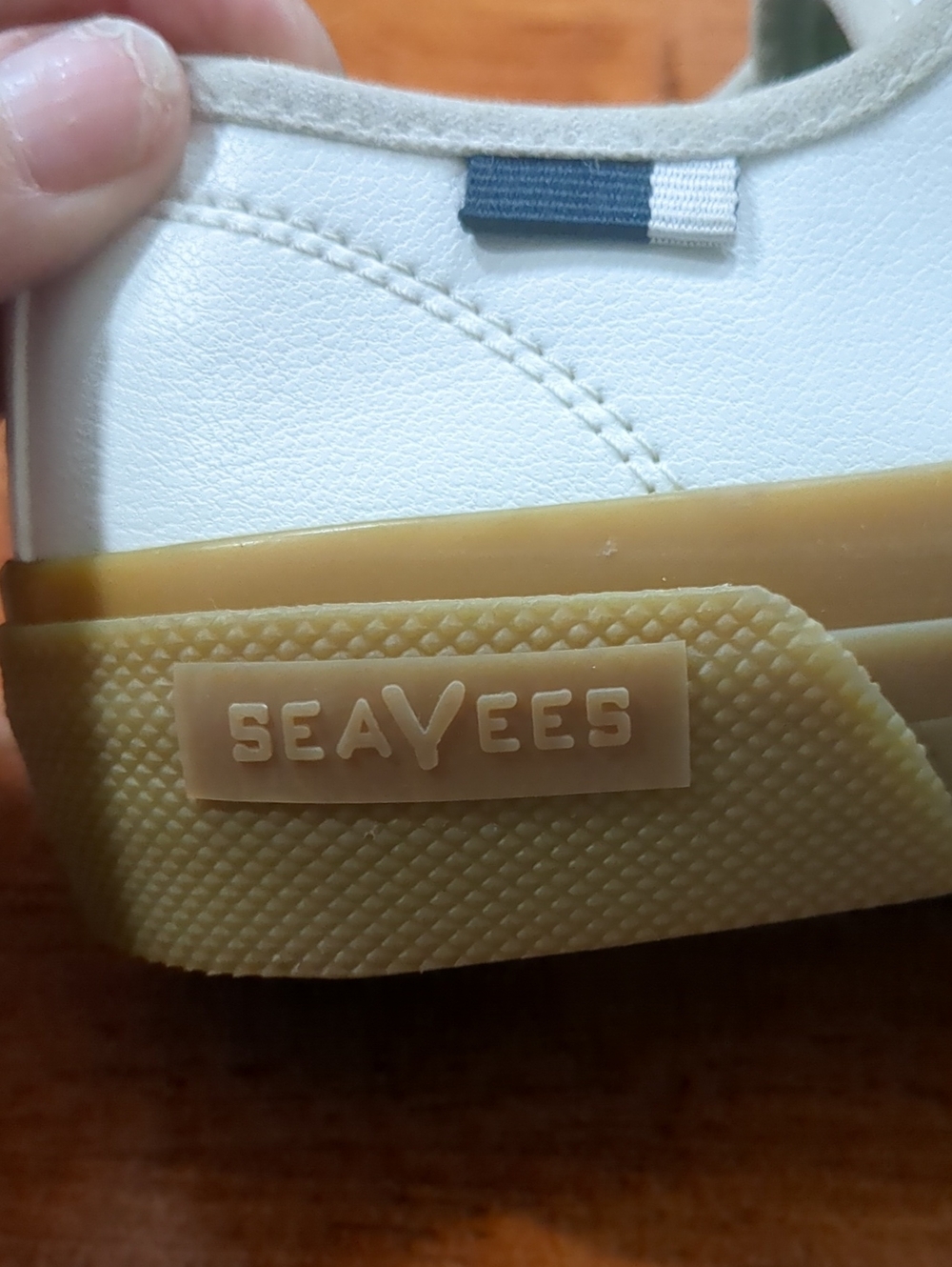 SeaVees SeaChange LTT Vegan Corn Leather White Gum Sneakers - Women’s Size 7.5